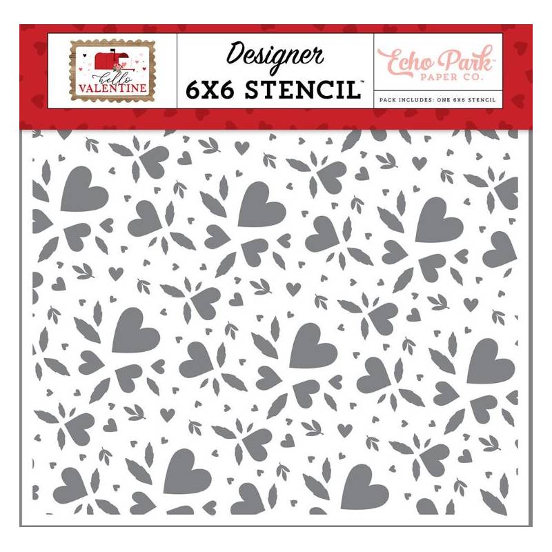 Pochoir Echo Park - Heart Bouquet