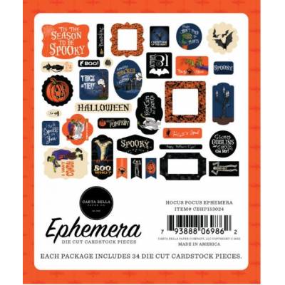 Die Cuts - Carta Bella- Ephemera - Hocus Pocus