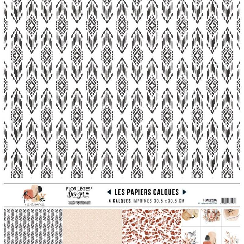 Kit Calques Florilèges - Arizona - 30.5 X 30.5