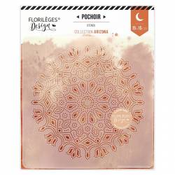 Pochoir - Florilèges - Arizona - Mandala en Point