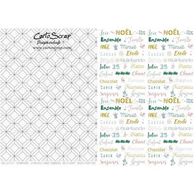 Pack Papier A4 - CartoScrap - Lettre au Père Noël