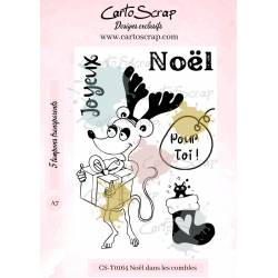 Tampons CartoScrap - Noël dans les combles