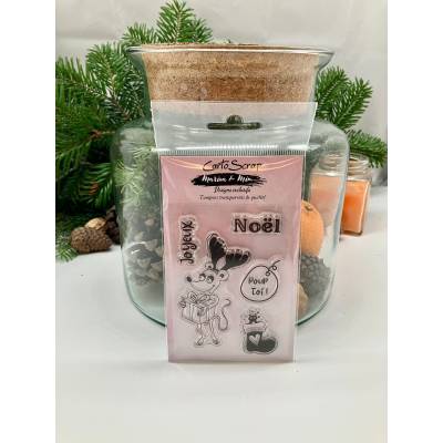Tampons CartoScrap - Noël dans les combles