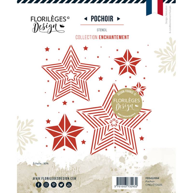 Pochoir - Florilèges - Enchantement - Cinq étoiles