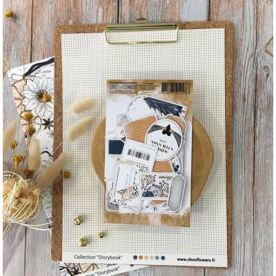 Duo Etiquettes - Chou & Flowers - Storybook - Die-cuts storybook