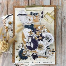 Duo Etiquettes - Chou & Flowers - Storybook - Die-cuts etiquettes