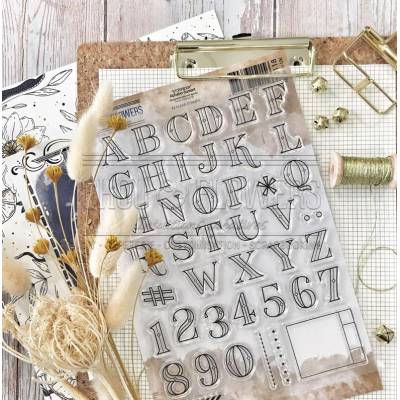 Tampons Clear - Storybook - Chou & Flowers - Alphabet diamant