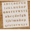 Pochoir Evyre - Alphabet 1