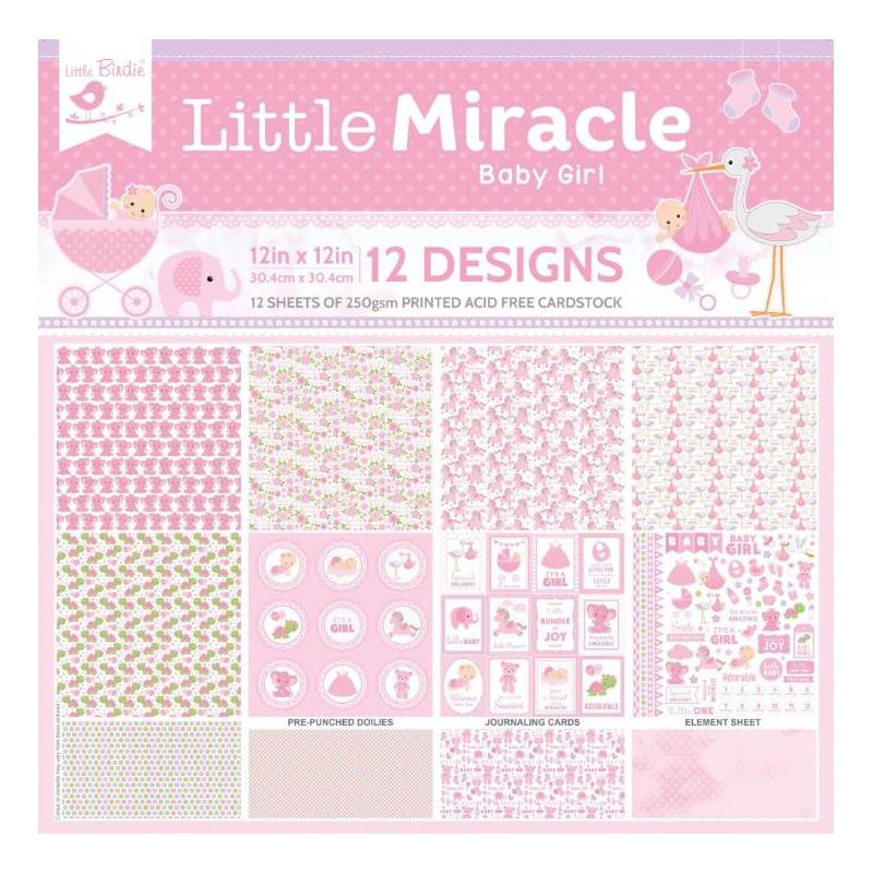 Pack 30x30 - Little Birdie - Little Miracle Baby Girl