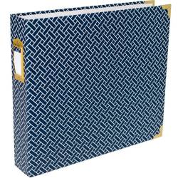 Classeur Becky Higgins 30.5x30.5 cm - Tissage Bleu Marine