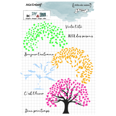 Tampons - DIY & Cie - Arbre des saisons