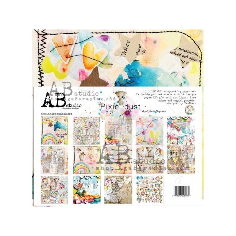 Pack Papiers 30 x 30 - TandiArt - Pixie Dust