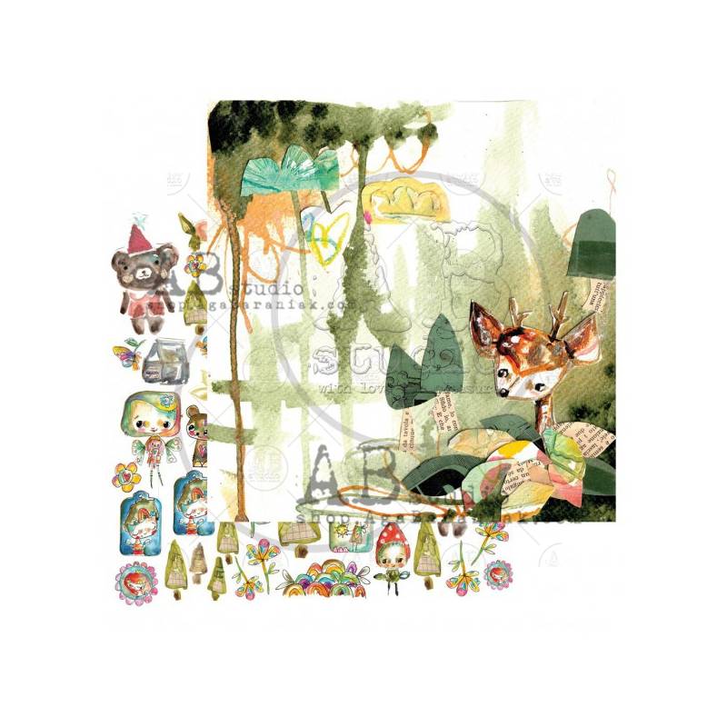 Pack Papiers 30 x 30 - TandiArt - Magic Whispers of fairytales