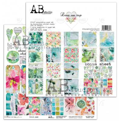 Pack Papiers 30 x 30 - ABstudio- Love on Top