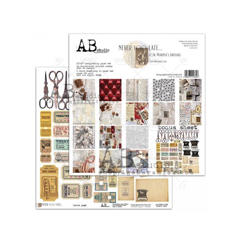 Pack Papiers 30 x 30 - ABstudio - Never too late