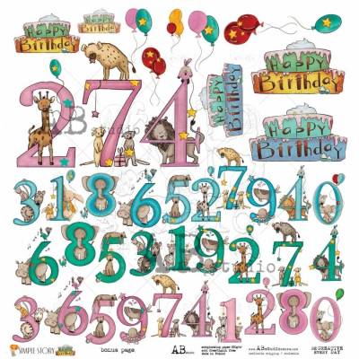 Pack Papiers 30 x 30 - TandiArt - Simple Story: Birthday