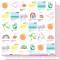 Pack Papiers 30 x 30 - Les Ateliers de Karine - Rainbow
