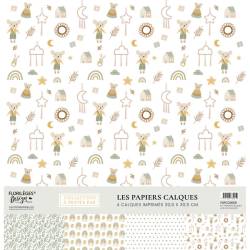 Kit Calques Florilèges - A Petits Pas - Boy - 30.5 X 30.5