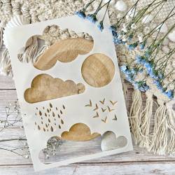 Pochoir - Nuages - Chou & Flowers