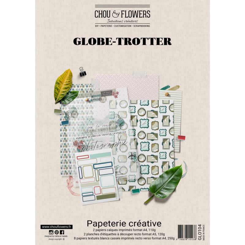 Papeterie créative - Globe-Trotter - Chou & Flowers