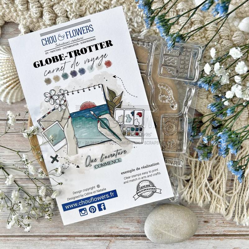 Tampons Clear - Carnet de voyage - Chou & Flowers