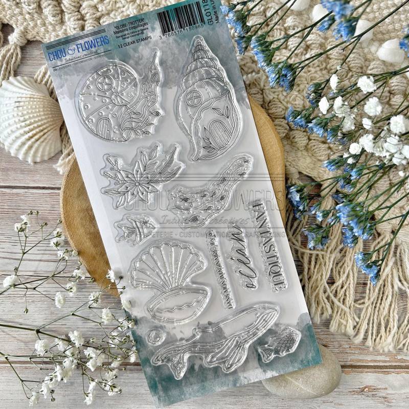 Tampons Clear - Maisons coquillages - Chou & Flowers