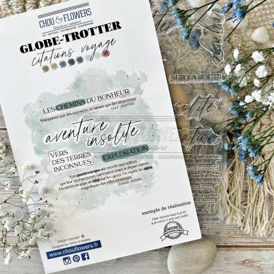 Tampons Clear - Citations voyage - Chou & Flowers