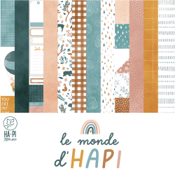 Pack Papiers 30 x 30 - HA. PI Little Fox - Le Monde d'HAPI