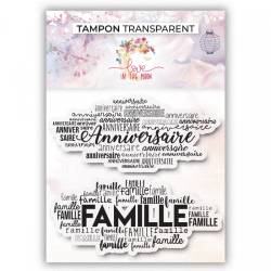 Set de tampons Clear - Love in the Moon - Anniversaire et famille