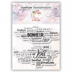 Set de tampons Clear - Love in the Moon - Bonheur et Joie