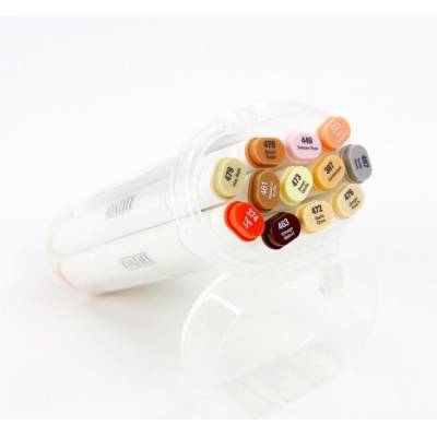 Nuvo - 12 Feutres à alcool - Hair & Skin Tones