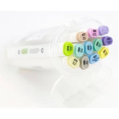 Nuvo - 12 Feutres à alcool - Perfect Pastels