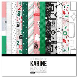 Pack Papiers 30 x 30 - Les Ateliers de Karine - Christmas Street