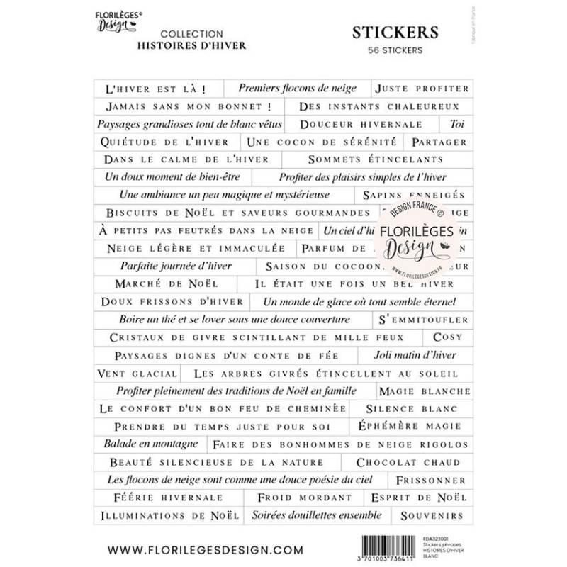 Stickers - Florilèges Design - Histoires d'hiver