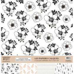 Kit Calques Florilèges Design - Histoires d'hiver - 30.5 X 30.5