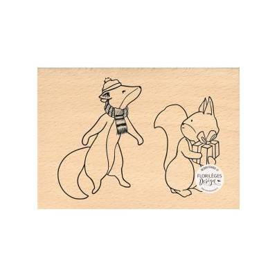Tampon bois - Florilèges Design - Copains Mignons