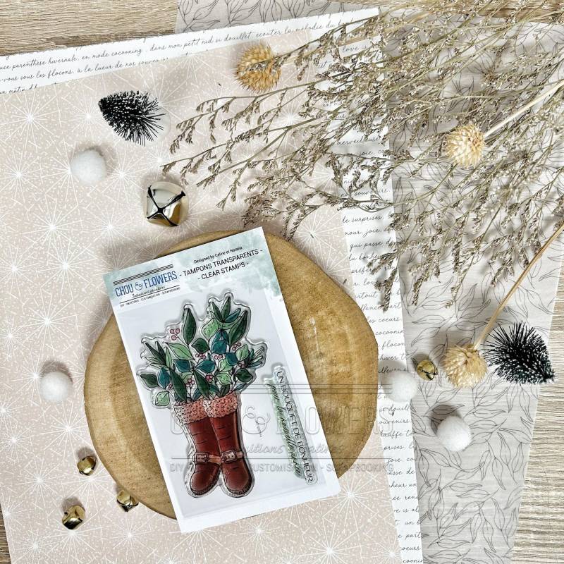 Tampons Clear - Botte de Noël - Rêve Nordique - Chou & Flowers