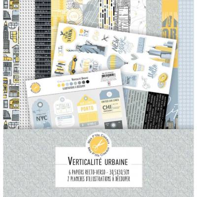 Pack Papier 30.5 x 30 - Mes P'tits Ciseaux - Verticalité urbaine