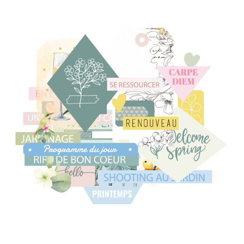 Mimosa Forever - Die Cuts - Les Ateliers de Karine