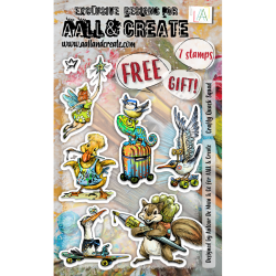 AALL & Create Stamp -Freebie 002 - A6 Stamp Set - Crafty Quack Squad