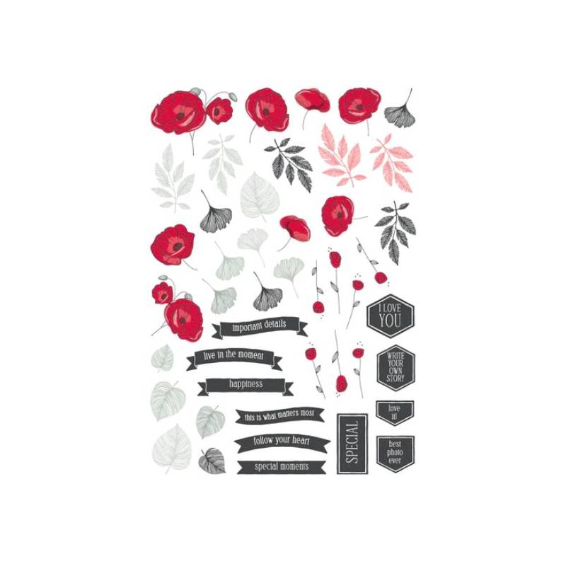 Die Cuts - Coquelicot de printemps - Modascrap