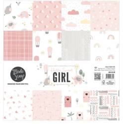 Hello Sweet Girl - Paper Pack 30.5 cm x 30.5 cm - Modascrap
