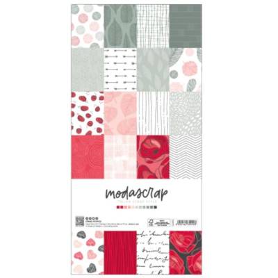 Coquelicot de printemps - Paper Pack 30.5 cm x 15,2 cm - Modascrap