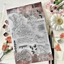Tampons Clear - Les grues - Soleil Levant - Chou & Flowers