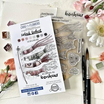 Tampons Clear - Koinobori - Soleil Levant - Chou & Flowers