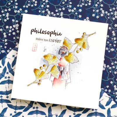 Tampons Clear - Ginkgo Textures - Soleil Levant - Chou & Flowers