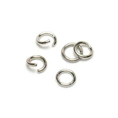 Mini anneaux argentés à écarter 5mm
