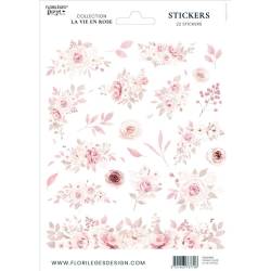 Stickers transparents - Florilèges Design - La vie en rose