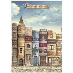 Papier de riz - Stamperia - Le monde des livres