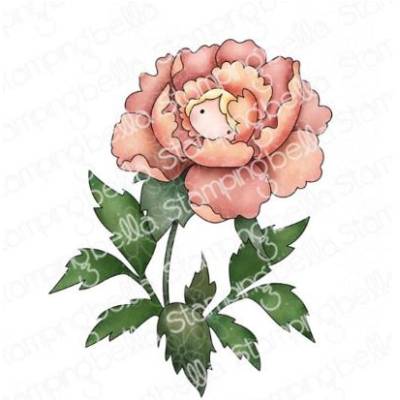 Tampons Cling - Stampingbella - Wonderland peony - Tiny Townie